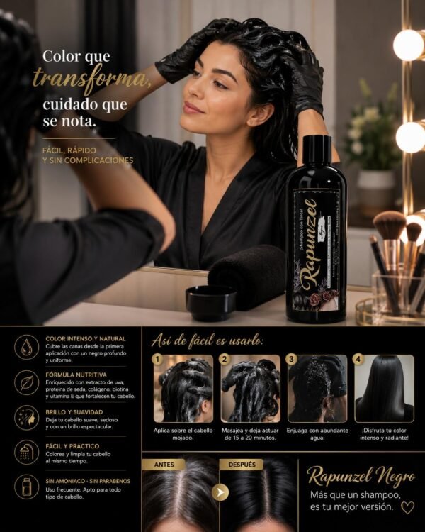 WhatsApp Image 2026-05-27 at 12.45.35 PM TNNR - SHAMPOO CON TINTE COLOR NEGRO x "RAPUNZEL". (1 PZA)