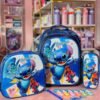 S16-2606 - TRIO ESCOLAR DE MOCHILA PARA PRIMARIA CON LUZ LED x "PERSONAJES" (1 TRIO)