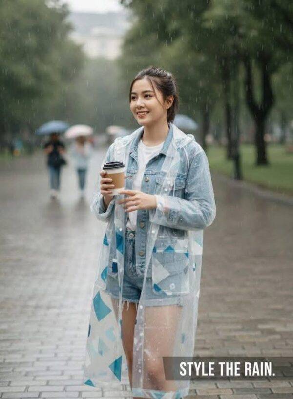 B123 - IMPERMEABLE PARA ADULTO CON DISEÑO "KAWAII" (1 PZA)