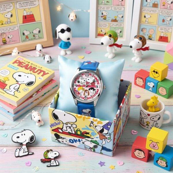 E208 - RELOJ x "SNOOPY" CON CAJA (1 PZA)
