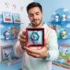 E208 - RELOJ x "SNOOPY" CON CAJA (1 PZA)