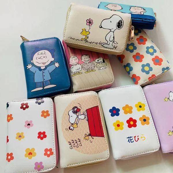 JSQB-20- TERCIA DE MONEDERO x SNOOPY. (3 PZS)