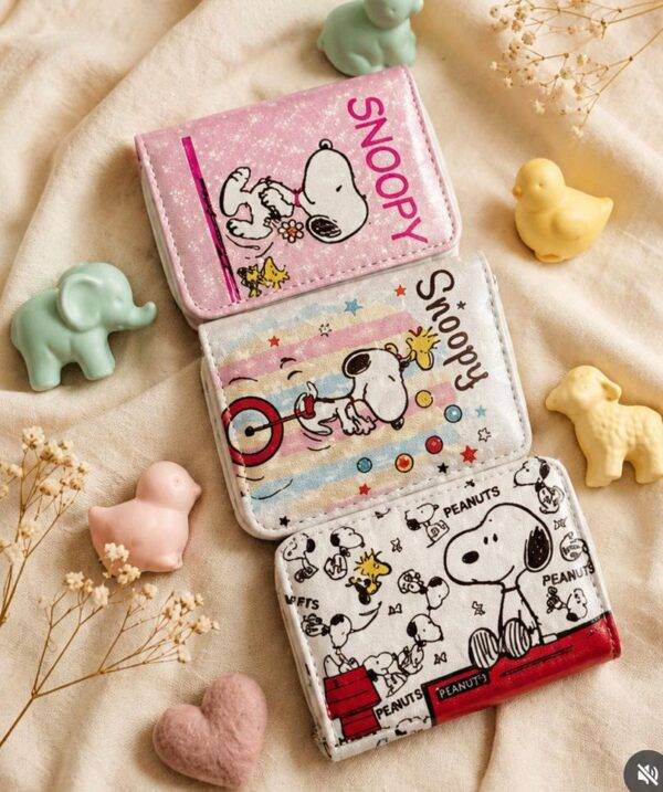 JSQB-20- TERCIA DE MONEDERO x SNOOPY. (3 PZS)