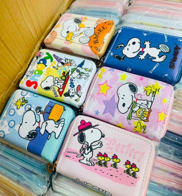 JSQB-20- TERCIA DE MONEDERO x SNOOPY. (3 PZS)