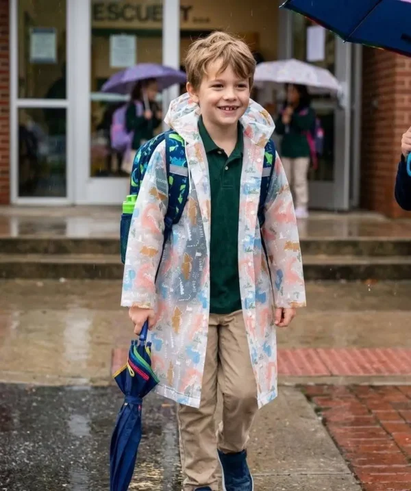 TH-1013 - IMPERMEABLE "KIDS" CON DISEÑO KAWAII "EVA" (1 PZA)