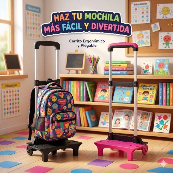 2090 - CARRITO CON LUZ LED PARA MOCHILA DE PRIMARIA (1 PZA)