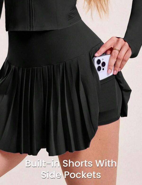 SET4312 - CONJUNTO DEPORTIVO PREMIUM DE FALDA/SHORT Y CHAMARRA (1 CONJUNTO)
