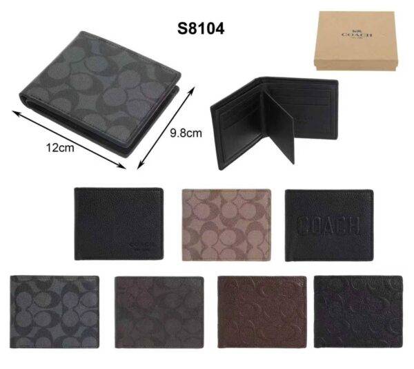 S8104 - CARTERA x "COACH" PARA CABALLERO CON CAJA (1 PZA)