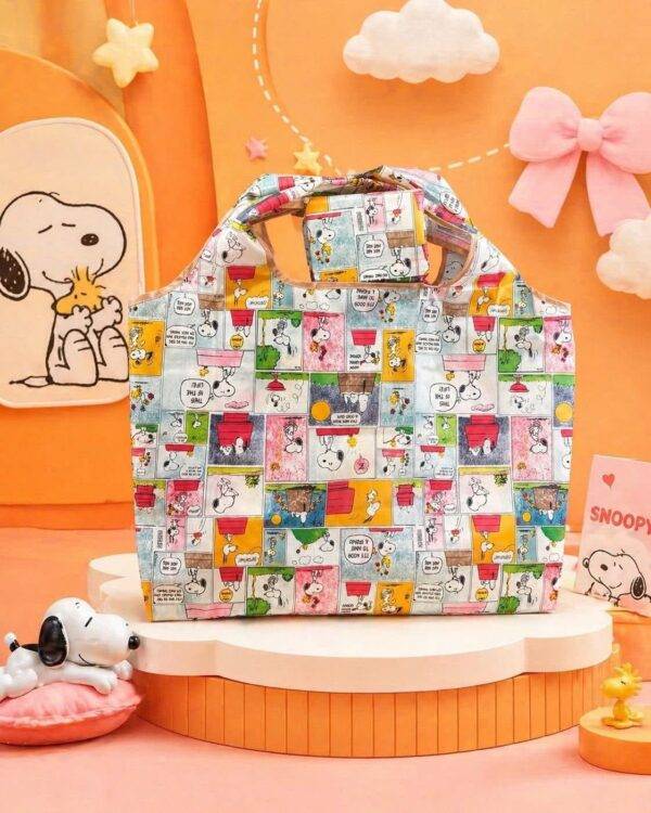 1SNB - BOLSA PLEGABLE Y REUTILIZABLE x "SNOOPY" (1 PZA)