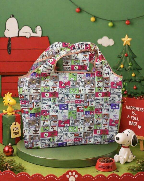 1SNB - BOLSA PLEGABLE Y REUTILIZABLE x "SNOOPY" (1 PZA)