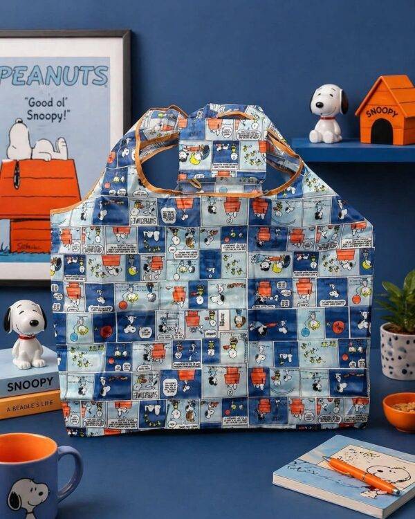 1SNB - BOLSA PLEGABLE Y REUTILIZABLE x "SNOOPY" (1 PZA)