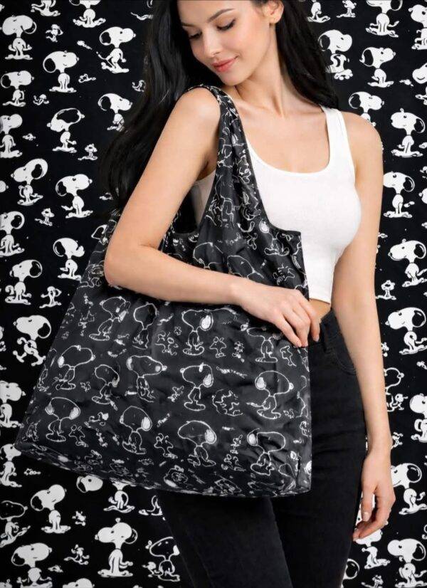 1SNB - BOLSA PLEGABLE Y REUTILIZABLE x "SNOOPY" (1 PZA)