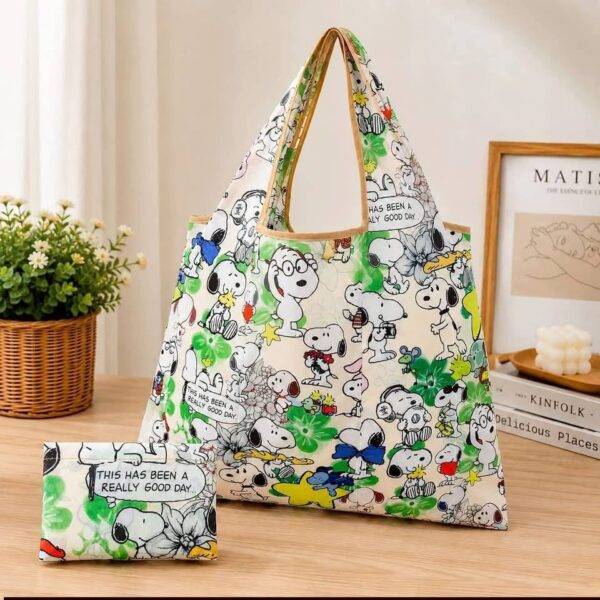 1SNB - BOLSA PLEGABLE Y REUTILIZABLE x "SNOOPY" (1 PZA)