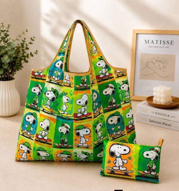 1SNB - BOLSA PLEGABLE Y REUTILIZABLE x "SNOOPY" (1 PZA)