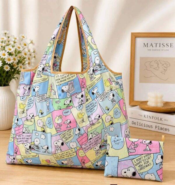1SNB - BOLSA PLEGABLE Y REUTILIZABLE x "SNOOPY" (1 PZA)