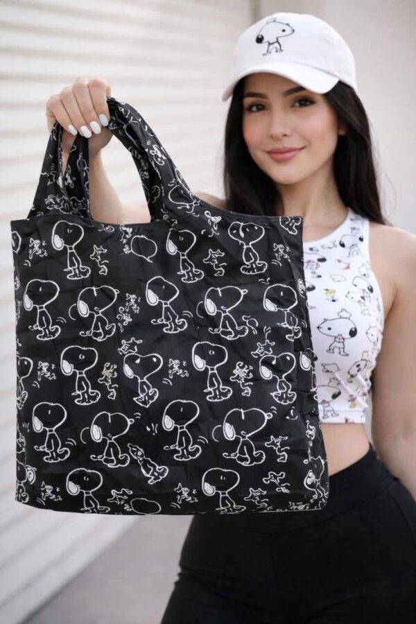 1SNB - BOLSA PLEGABLE Y REUTILIZABLE x "SNOOPY" (1 PZA)