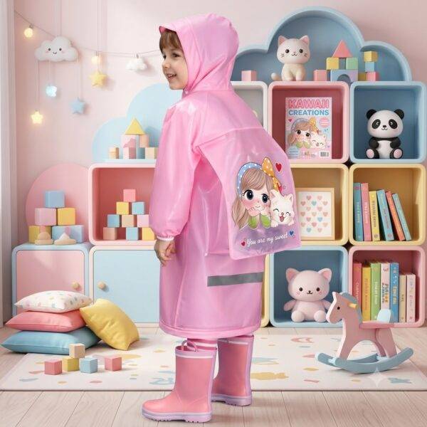 310282 - IMPERMEABLE KAWAII "KIDS" CON BOLSA (1 PZA)