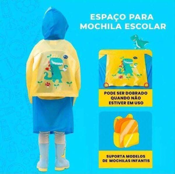 310282 - IMPERMEABLE KAWAII "KIDS" CON BOLSA (1 PZA)