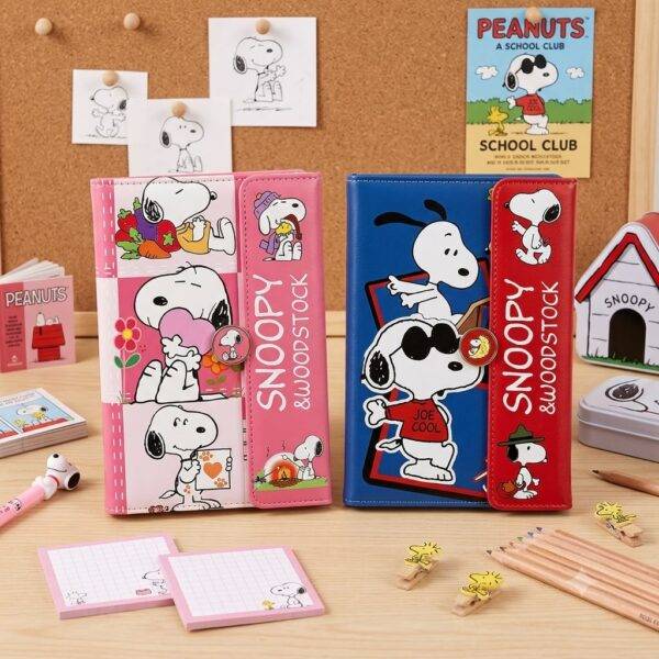 AF-312 - LIBRETA PREMIUM CON BROCHE MAGNETICO x "SNOOPY" (1 PZA)