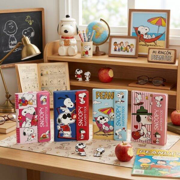 AF-312 - LIBRETA PREMIUM CON BROCHE MAGNETICO x "SNOOPY" (1 PZA)
