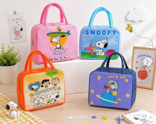BDD010 - LONCHERA TERMICA x "SNOOPY" POR TERCIA (3 PIEZAS)