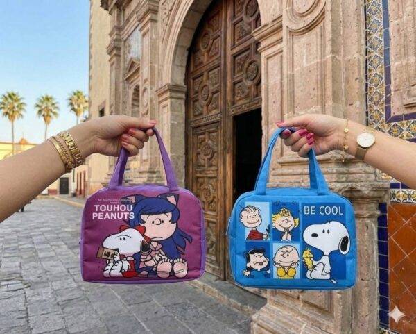 BDD010 - LONCHERA TERMICA x "SNOOPY" POR TERCIA (3 PIEZAS)