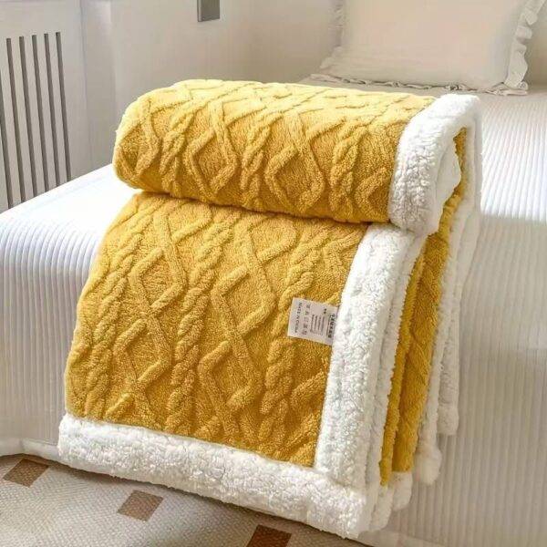 MTS3083 - SET DE FRAZADA ABORREGADA CON FUNDAS PARA ALMOHADAS (1 SET)