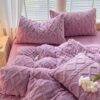 MTS3083 - SET DE FRAZADA ABORREGADA CON FUNDAS PARA ALMOHADAS (1 SET)