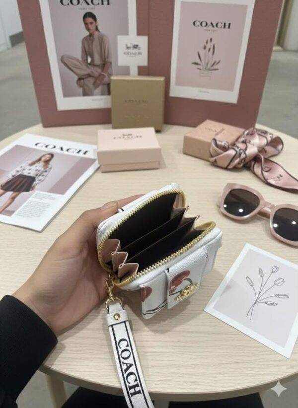 WXL-1087 - MINI MONEDERO x "COACH" POR TERCIA (3 PIEZAS)
