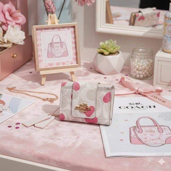 WXL-1087 - MINI MONEDERO x "COACH" POR TERCIA (3 PIEZAS)