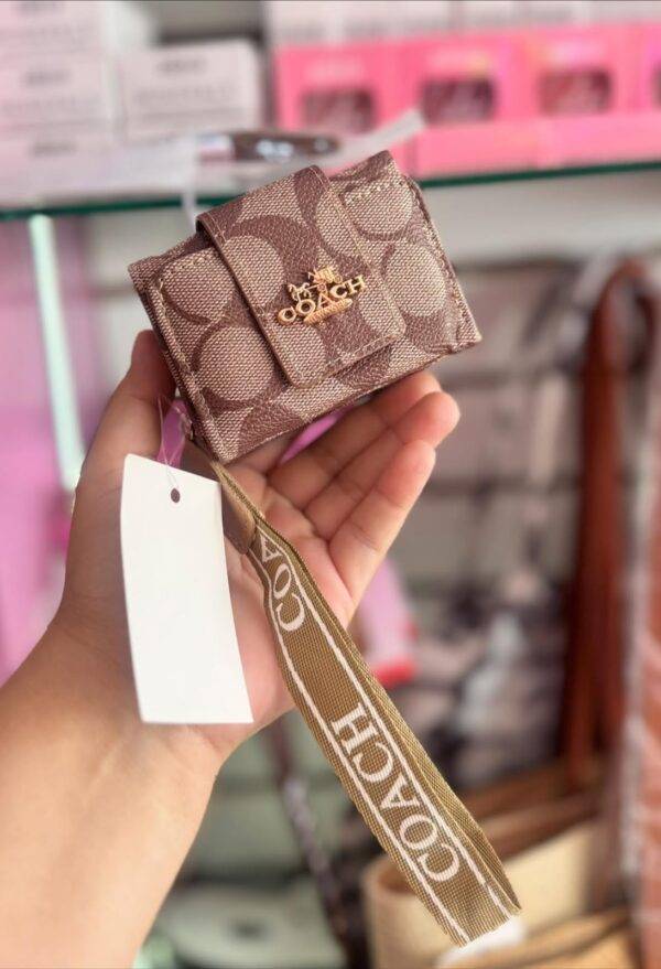 WXL-1087 - MINI MONEDERO x "COACH" POR TERCIA (3 PIEZAS)