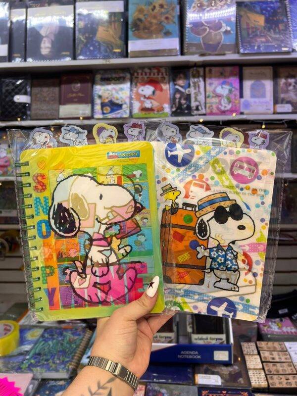 AF-320 - CUADERNO CON DISEÑO 3D x "SNOOPY" (1 PZA)