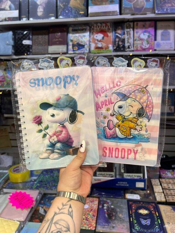 AF-320 - CUADERNO CON DISEÑO 3D x "SNOOPY" (1 PZA)
