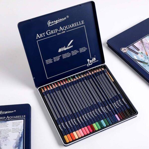 WhatsApp Image 2026-06-20 at 12.07.13 PM (1) E188 - KIT DE 24 LAPICES DE COLORES ACUARELABLES x "GIORGIONE" CON ESTUCHE METALICO (1 KIT)