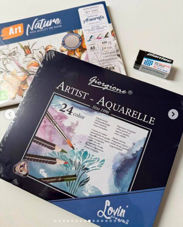 WhatsApp Image 2026-06-20 at 12.07.15 PM E188 - KIT DE 24 LAPICES DE COLORES ACUARELABLES x "GIORGIONE" CON ESTUCHE METALICO (1 KIT)