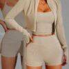 SEJ4173 - CONJUNTO DEPORTIVO DE 3 PIEZAS PARA DAMA (1 CONJUNTO)