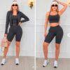 SEJ4173 - CONJUNTO DEPORTIVO DE 3 PIEZAS PARA DAMA (1 CONJUNTO)