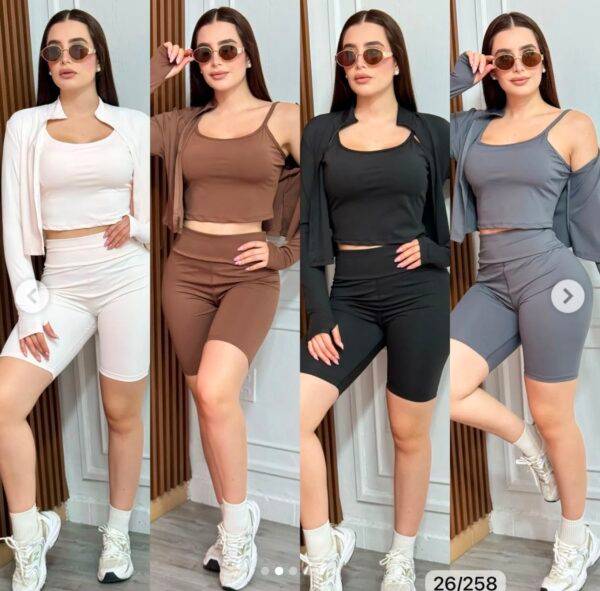 SEJ4173 - CONJUNTO DEPORTIVO DE 3 PIEZAS PARA DAMA (1 CONJUNTO)