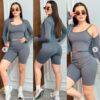 SEJ4173 - CONJUNTO DEPORTIVO DE 3 PIEZAS PARA DAMA (1 CONJUNTO)