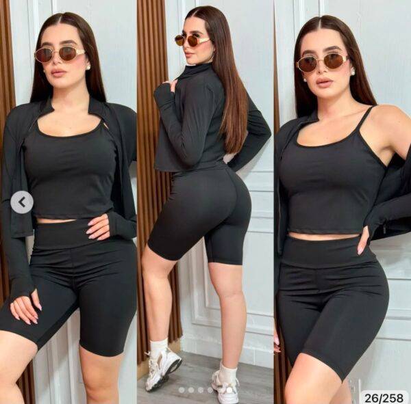 SEJ4173 - CONJUNTO DEPORTIVO DE 3 PIEZAS PARA DAMA (1 CONJUNTO)