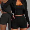 SEJ4173 - CONJUNTO DEPORTIVO DE 3 PIEZAS PARA DAMA (1 CONJUNTO)