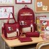 ZP830 - SET DE 4 PIEZAS DE MOCHILA x "SNOOPY" (1 SET)