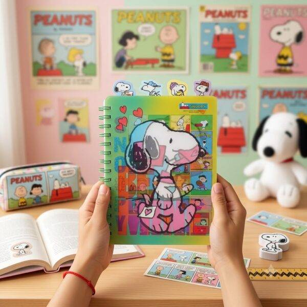 AF-320 - CUADERNO CON DISEÑO 3D x "SNOOPY" (1 PZA)