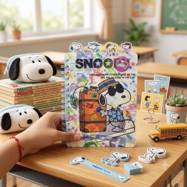AF-320 - CUADERNO CON DISEÑO 3D x "SNOOPY" (1 PZA)