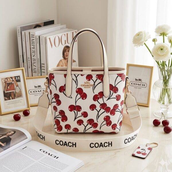 M643-27 - BOLSO DISEÑO "CHERRY, LIPS y MICKEY" x "COACH" (1 PZA)