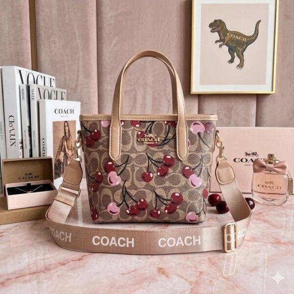 M643-27 - BOLSO DISEÑO "CHERRY, LIPS y MICKEY" x "COACH" (1 PZA)
