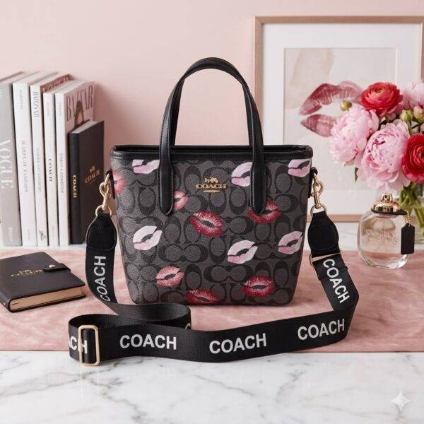 M643-27 - BOLSO DISEÑO "CHERRY, LIPS y MICKEY" x "COACH" (1 PZA)