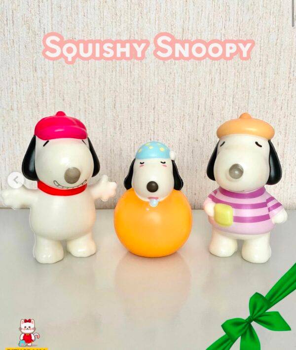 WJ2270 - SQUISHY x "SNOOPY" POR TERCIA (3 PIEZAS)