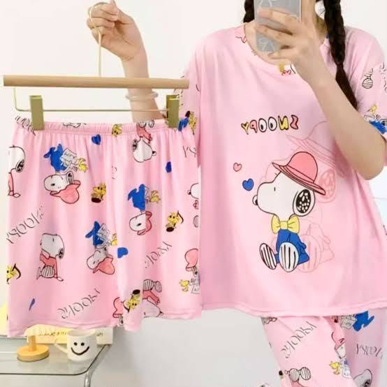ZZ2176 - PIJAMA x "SNOOPY" JUEGO DE 3 PIEZAS (1 JUEGO)