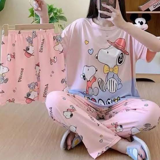 ZZ2176 - PIJAMA x "SNOOPY" JUEGO DE 3 PIEZAS (1 JUEGO)
